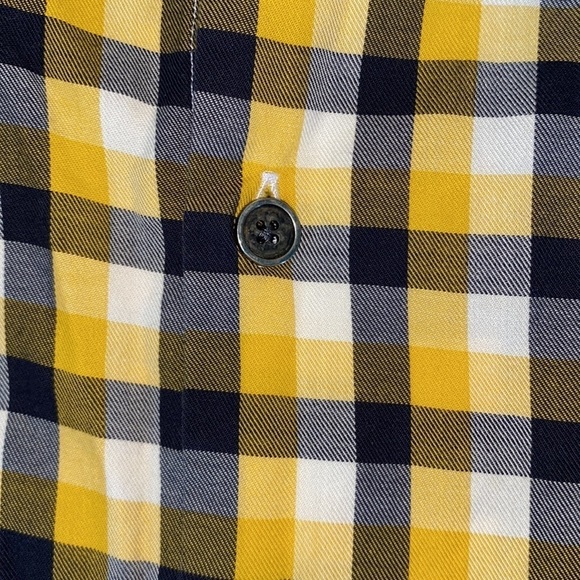 Barbour slim fit business casual preppy button up shirt Men’s L plaid colorful - Picture 4 of 7